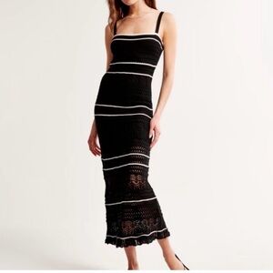 Abercrombie & Fitch Crochet Maxi Dress